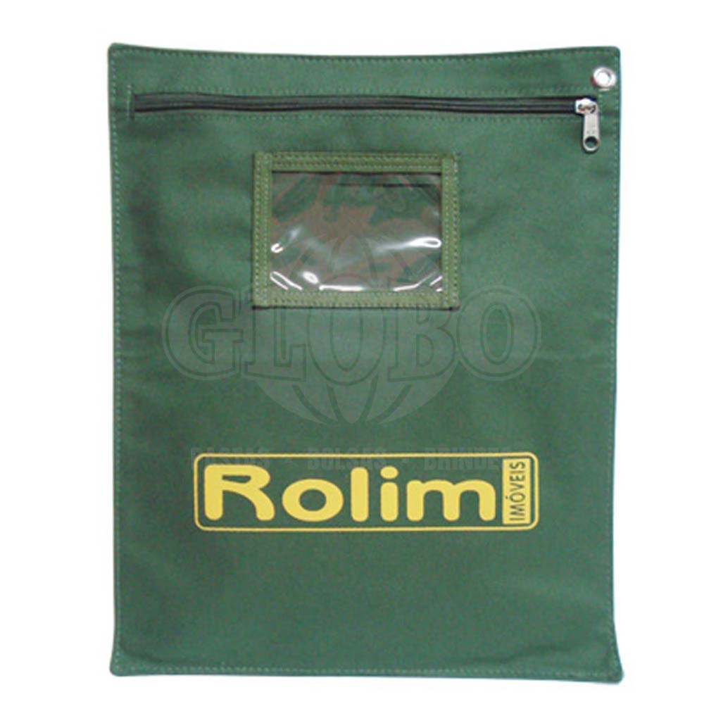 Malote  com zíper, Personalizado.