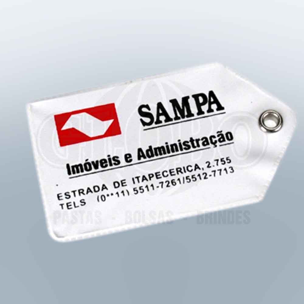Tag em PVC camurça Personalizado